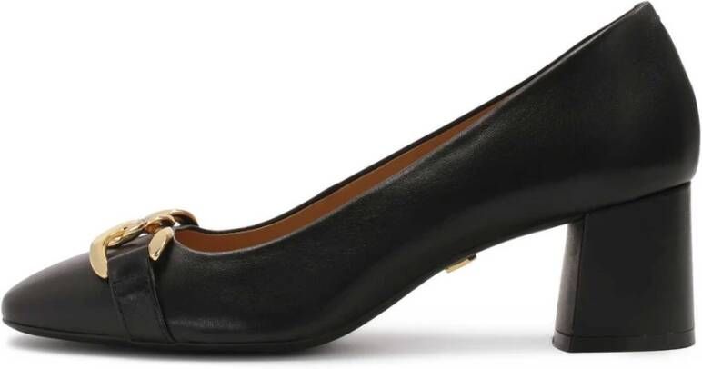 Kazar Zwarte pumps versierd met een dikke ketting Black Dames