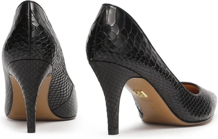 Kazar Zwarte reliëflederen pumps Black Dames