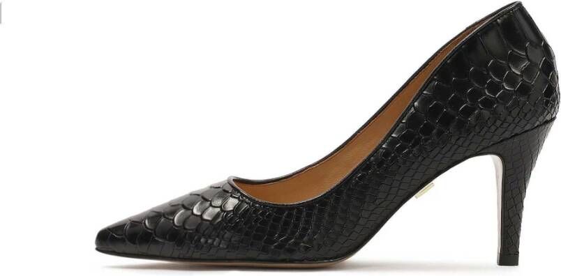 Kazar Zwarte reliëflederen pumps Black Dames