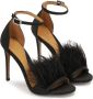 Kazar Zwarte sandalen versierd met veren Black Dames - Thumbnail 2