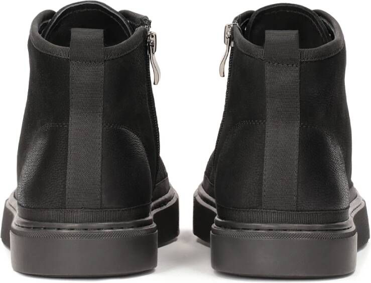 Kazar Zwarte sneakers met enkelhoog bovenwerk Black Heren