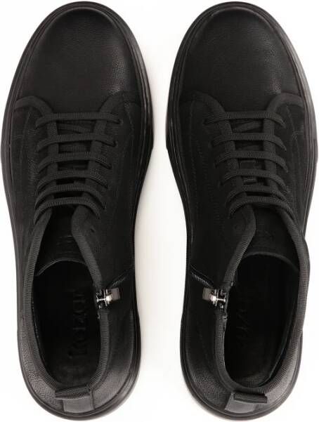 Kazar Zwarte sneakers met enkelhoog bovenwerk Black Heren