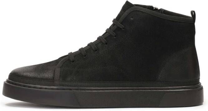 Kazar Zwarte sneakers met enkelhoog bovenwerk Black Heren