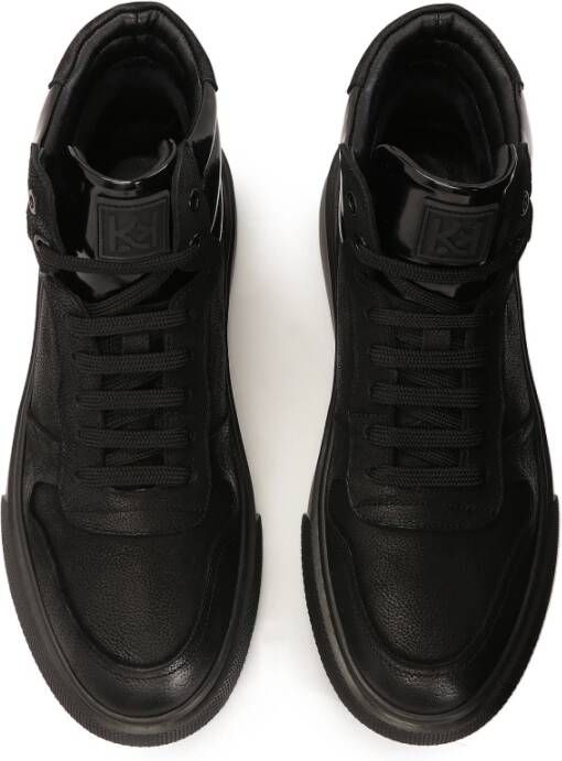 Kazar Zwarte sneakers met hoge schacht Black Heren