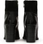 Kazar Zwarte stiletto laarzen gemaakt van gecombineerde materialen Black Dames - Thumbnail 3