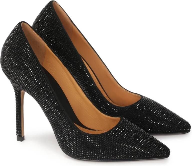 Kazar Zwarte stiletto pumps versierd met kristallen Black Dames