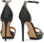 Kazar Zwarte stoffen sandalen versierd met kristallen Black Dames - Thumbnail 6