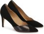 Kazar Zwarte suède en gladleren pumps Black Dames - Thumbnail 2