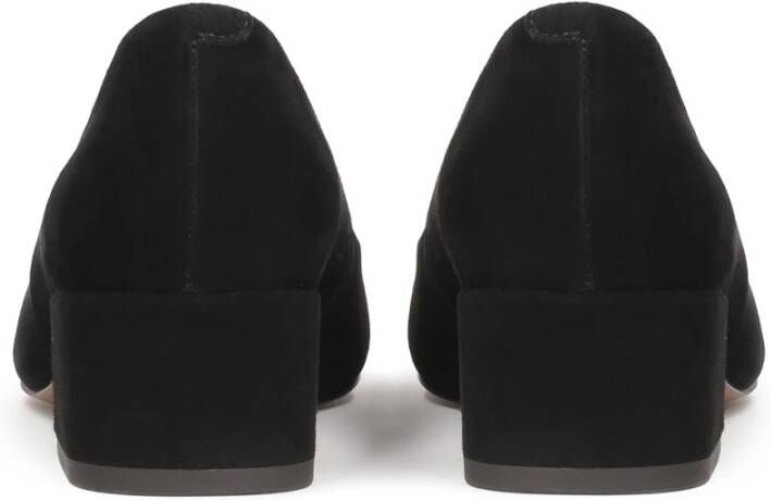 Kazar Zwarte suède lage stiletto pumps Black Dames