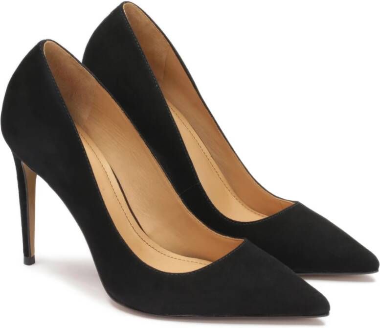 Kazar Zwarte suède pumps Black Dames