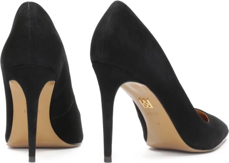 Kazar Zwarte suède pumps Black Dames