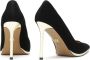 Kazar Zwarte suède pumps met gouden hak Black Dames - Thumbnail 7