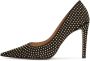 Kazar Zwarte suède pumps met gouden studs Black Dames - Thumbnail 5