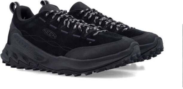 Keen Klimgeïnspireerde Leren Sneakers Zwart Black Heren