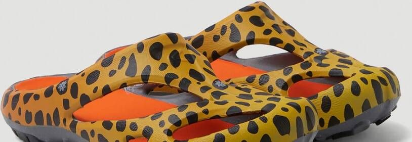 Keen Leopard Slides met Uitgesneden Details Multicolor Dames