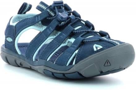 Keen Clearwater Dames Wandelsandalen Navy Blue Glow Blauw Polyester K1022965 - Foto 4