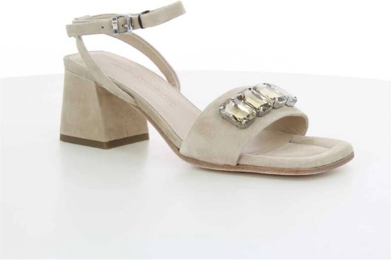 Kennel & Schmenger Beige High Heel Sandalen voor Vrouwen Beige Dames