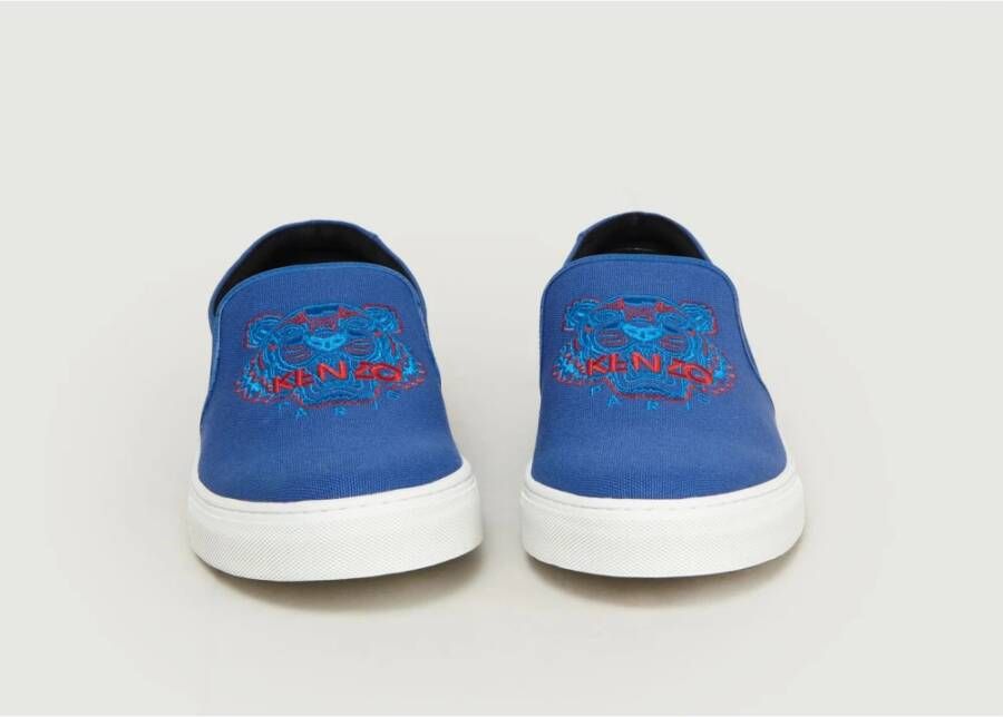 Kenzo Blauwe Skate Slip-On Sneakers Blue Heren