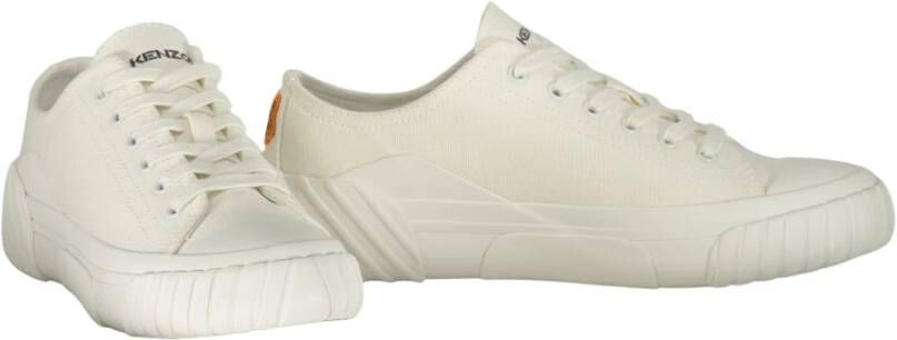 Kenzo Canvas Lage Sneakers White Dames