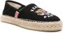 Kenzo Canvas Espadrillas met Geborduurd Tiger Logo Black Dames - Thumbnail 2