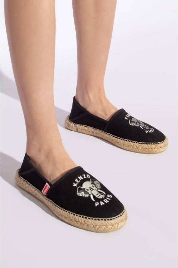 Kenzo Espadrilles met logo Black Dames