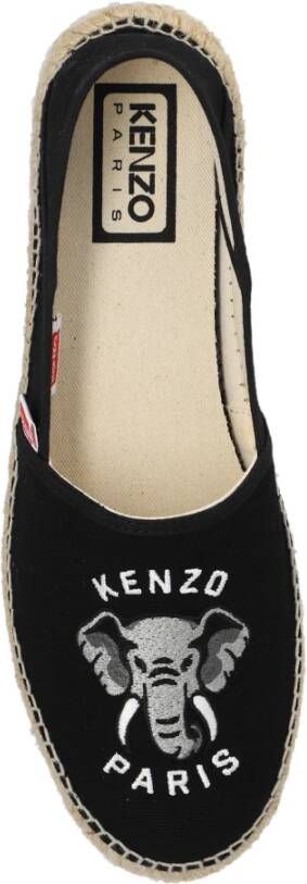 Kenzo Espadrilles met logo Black Heren