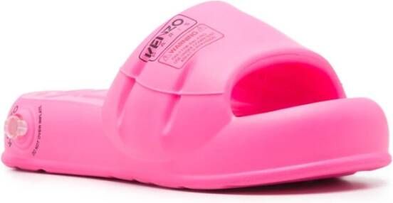 Kenzo Fluorescerend Roze Open Teen Sandalen Pink Dames