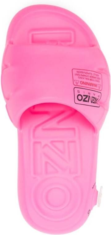 Kenzo Fluorescerend Roze Open Teen Sandalen Pink Dames