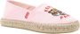 Kenzo Geborduurde Canvas Espadrilles Pink Dames - Thumbnail 2