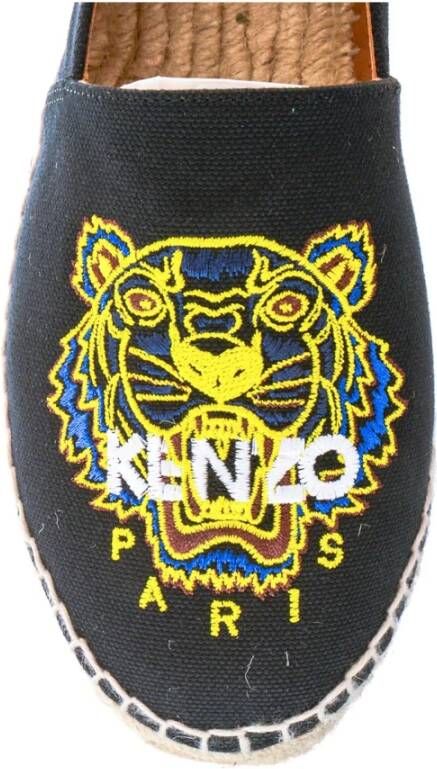 Kenzo Klassieke Tiger Espadrilles in Zwart Black Dames