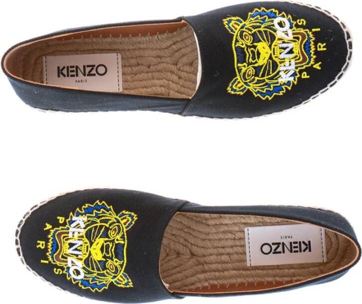 Kenzo Klassieke Tiger Espadrilles in Zwart Black Dames