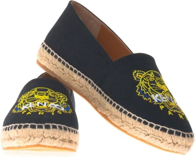 Kenzo Klassieke Tiger Espadrilles in Zwart Black Dames