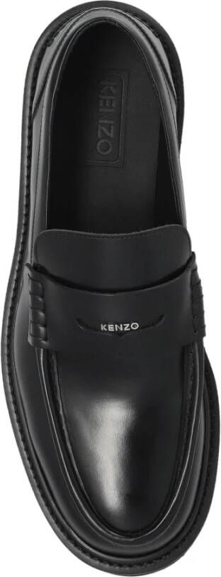 Kenzo Leren loafers schoenen Black Heren