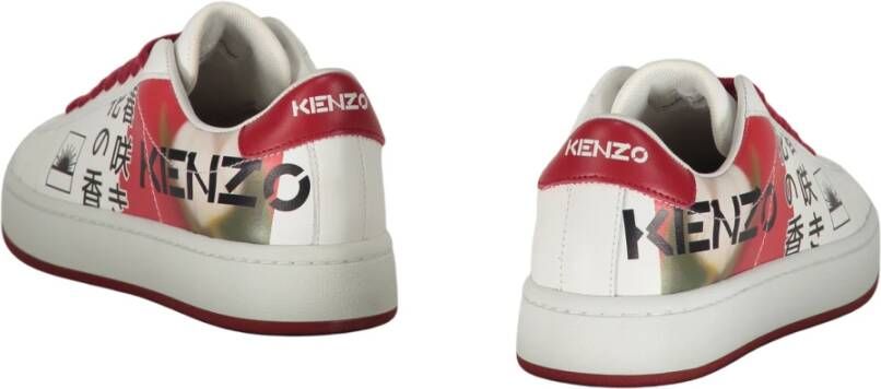 Kenzo Leren sneakers met logodetail Multicolor Dames