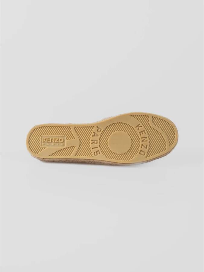 Kenzo Lucky Tiger Canvas Espadrilles Brown Heren