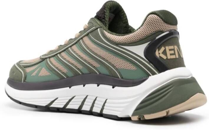 Kenzo Mesh Panel Sneakers Green Heren