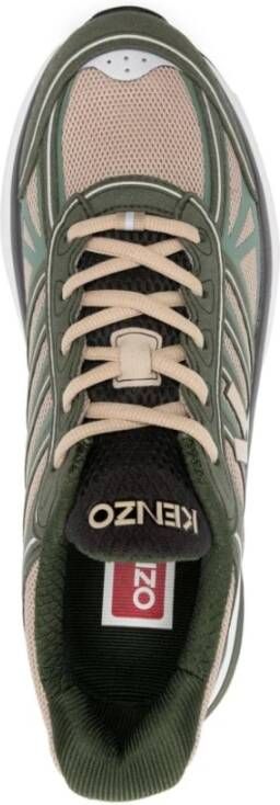 Kenzo Mesh Panel Sneakers Green Heren