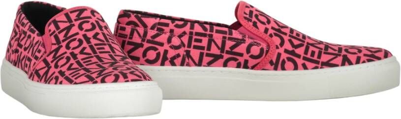 Kenzo Monogram Slip-On Sneakers Pink Dames