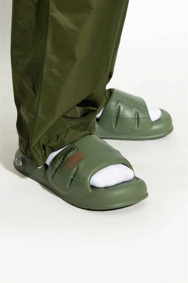 Kenzo Rubber slides Green Heren