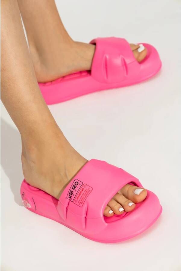 Kenzo Rubberen slides Pink Dames