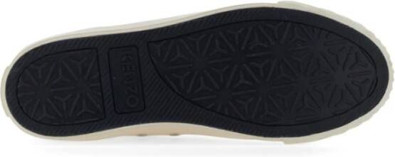 Kenzo School Sneaker met Rubberen Zool White Heren