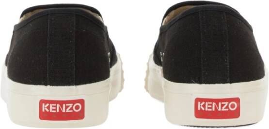 Kenzo Slip-On Rubberen Zool Sneaker Black Heren