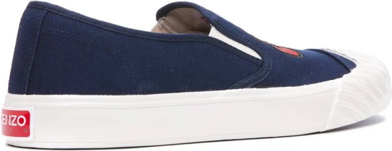 Kenzo Blauw en witte instap sneakers Blauw Heren - Foto 2