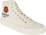 Kenzo Hoge sneakers voor dames in crèmekleurig canvas met Boke Flower-patroon Beige Dames - Thumbnail 8