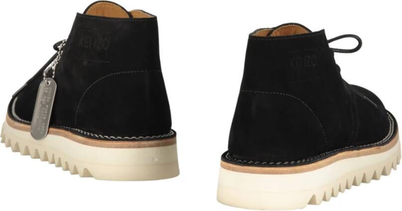 Kenzo Suede Desert Boots met Ronde Neus Black Dames