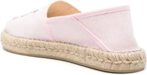 Kenzo Tiger Logo Slip-On Espadrilles Pink Dames