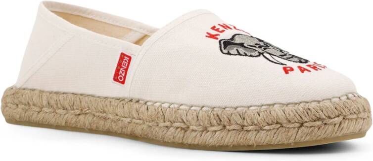 Kenzo Witte Espadrilles met Touwdetail White Dames