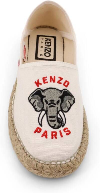 Kenzo Witte Espadrilles met Touwdetail White Dames