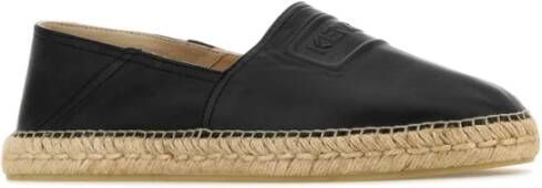 Kenzo Zwarte leren espadrilles Black Heren