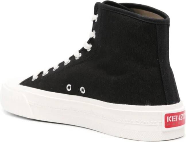 Kenzo Zwarte Panel Sneakers Black Heren